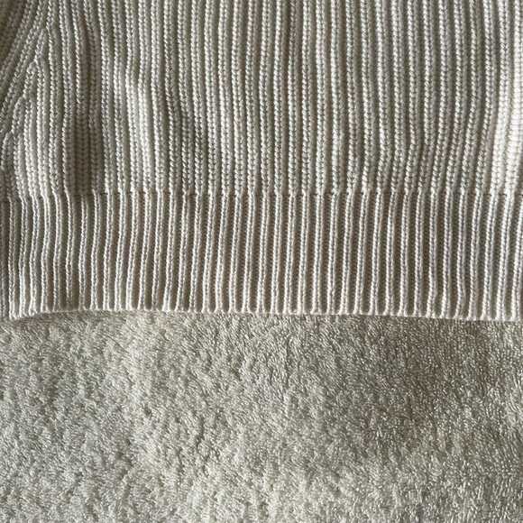 Talbots Ribbed Knit Sweater - Cream - Picture 4 of 8